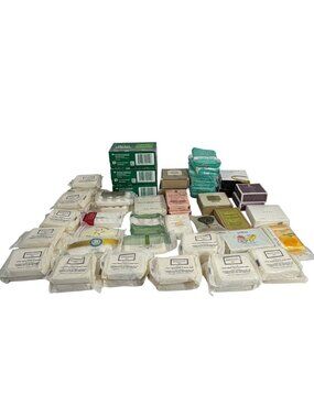 Large Lot Of 49 Hotel Face Body Soap Bars Beekman Irish Spring L'Occitaine